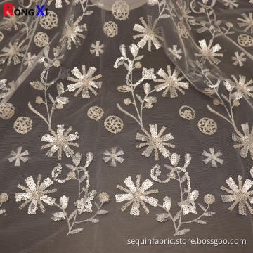 Brand New Velvet Sequin Lace Fabric